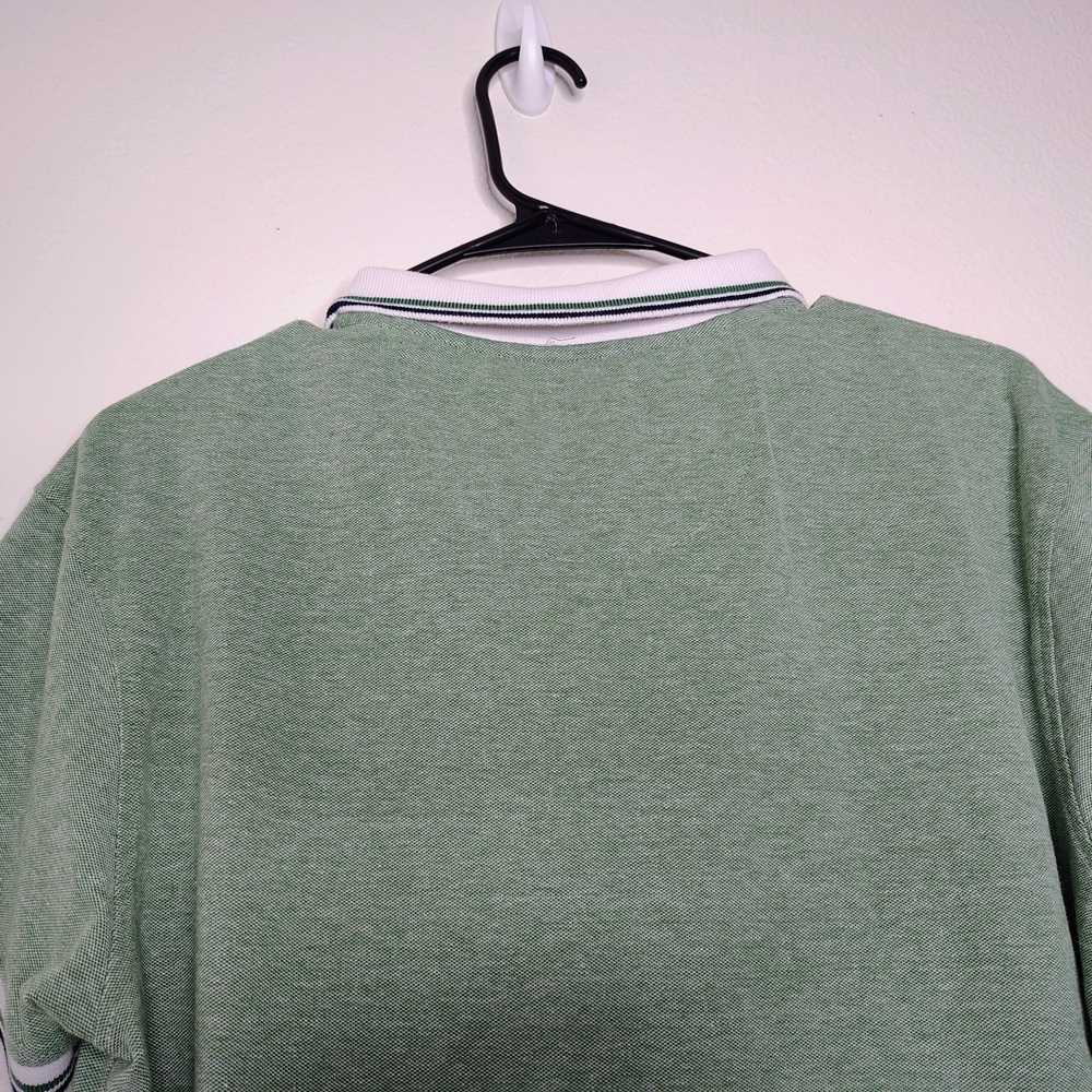 Porto Sur Mens Collared Classic Green Polo Shirt Sz M Cotton Blend - Picture 8 of 10